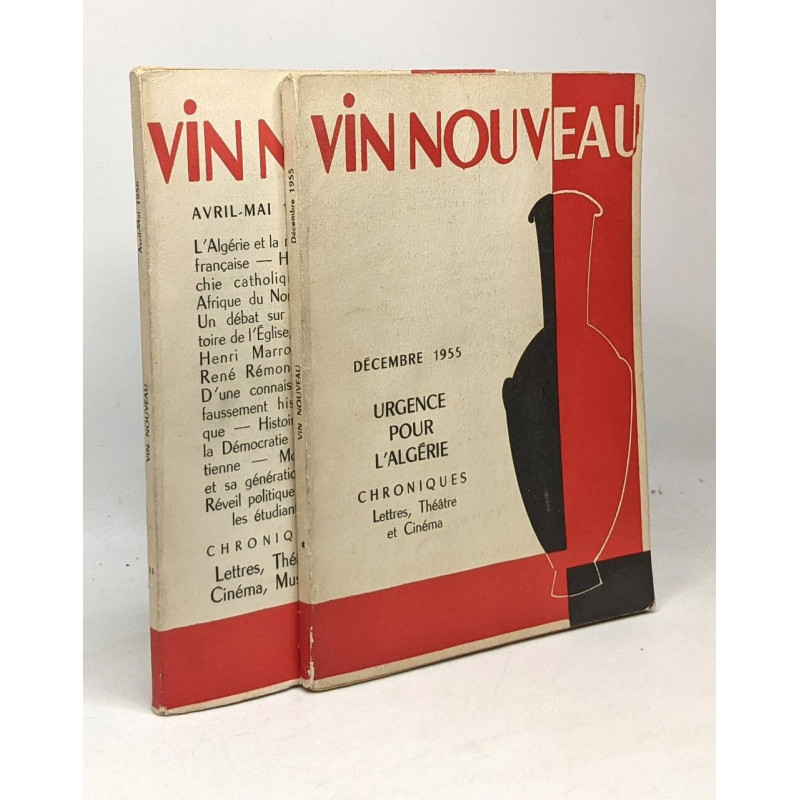 Vin nouveau - n°8 décembre 1955 / n°11 avril-mai 1956 --- deux...