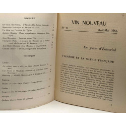 Vin nouveau - n°8 décembre 1955 / n°11 avril-mai 1956 --- deux...