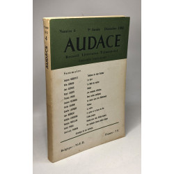 AUDACE - recueil littéraire trimestriel N°4 9e année décembre 1963