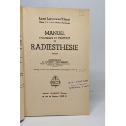 Manuel Théorique et pratique de Radiesthésie
