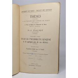 Etude du pseudobutyl benzène et de quelques-uns de ses dérivés