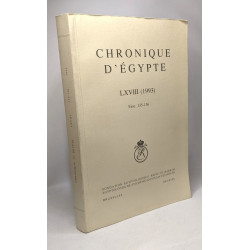 Chronique d'Egypte - LXVIII (1993) Fascicule 135-136