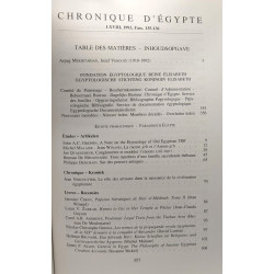 Chronique d'Egypte - LXVIII (1993) Fascicule 135-136