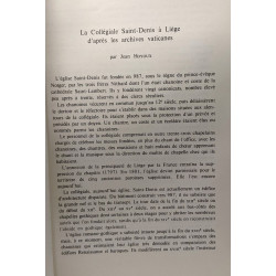 La collégiale de Saint-Denis à Liège d'après les archives...