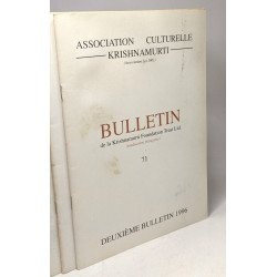 Bulletin de la Krishnamurti Foundation Trust Ltd. (traduction...