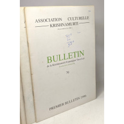 Bulletin de la Krishnamurti Foundation Trust Ltd. (traduction...