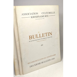 Bulletin de la Krishnamurti Foundation Trust Ltd. (traduction...