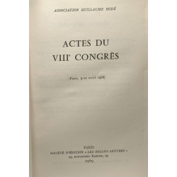 Actes du VIIIe Congrès - Paris 5-10 avril 1968 - Association...