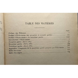 Conservations de Goethe avec Eckermann - les classiques allemands