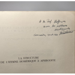 La structure de l'hymne homérique à Aphrodite à la lumière de la...