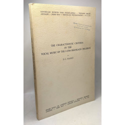 The characteristic criteria in the vocal music of the...