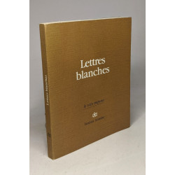 Lettres blanches / Collection Le Vice Impuni