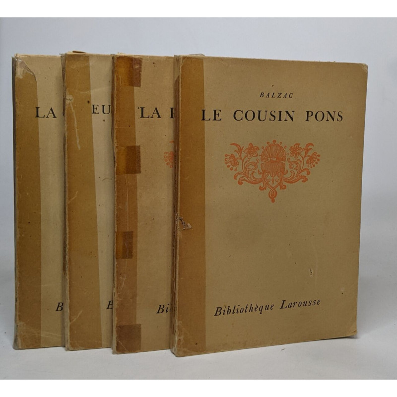 Lot de 4 ouvrages de Balzac: Eugénie grandet / La rabouilleuse /...