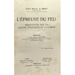 L'épreuve du feu - méditations sur les leçons politiques de la...