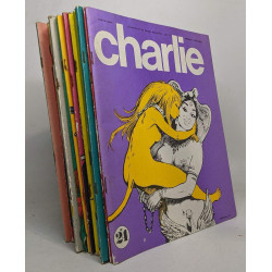 Lot de 18 revues "Charlie" - jan 71 / Jan 72 / Mars 72 / Sept 72 /...