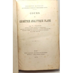 Cours de géométrie analytique plane