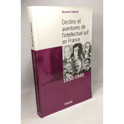 Destins et aventures de l'intellect juif en France 1650-1945