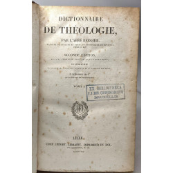 Dictionnaire de théologie - seconde édition TOME I /2(A-E) + TOME...