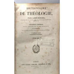 Dictionnaire de théologie - seconde édition TOME I /2(A-E) + TOME...