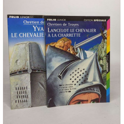 Lot de 2 ouvrages de Chrétien de Troyes: Lancelot le chevalier a...
