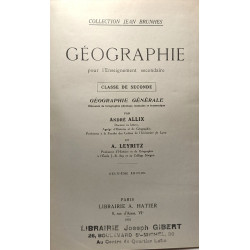 Géographie pour l'Enseignement secondaire Classe de Seconde -...