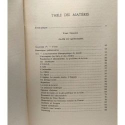 Le peuplement humain - TOME PREMIER Faits et questions - faits et...