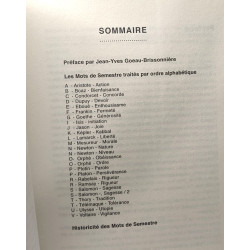 Les mots de semestre - Egregore 6007 - Orient de Rennes Saint-Jacques