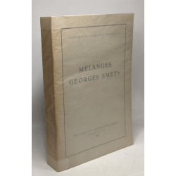 Mélanges Georges Smets - université libre de Bruxelles