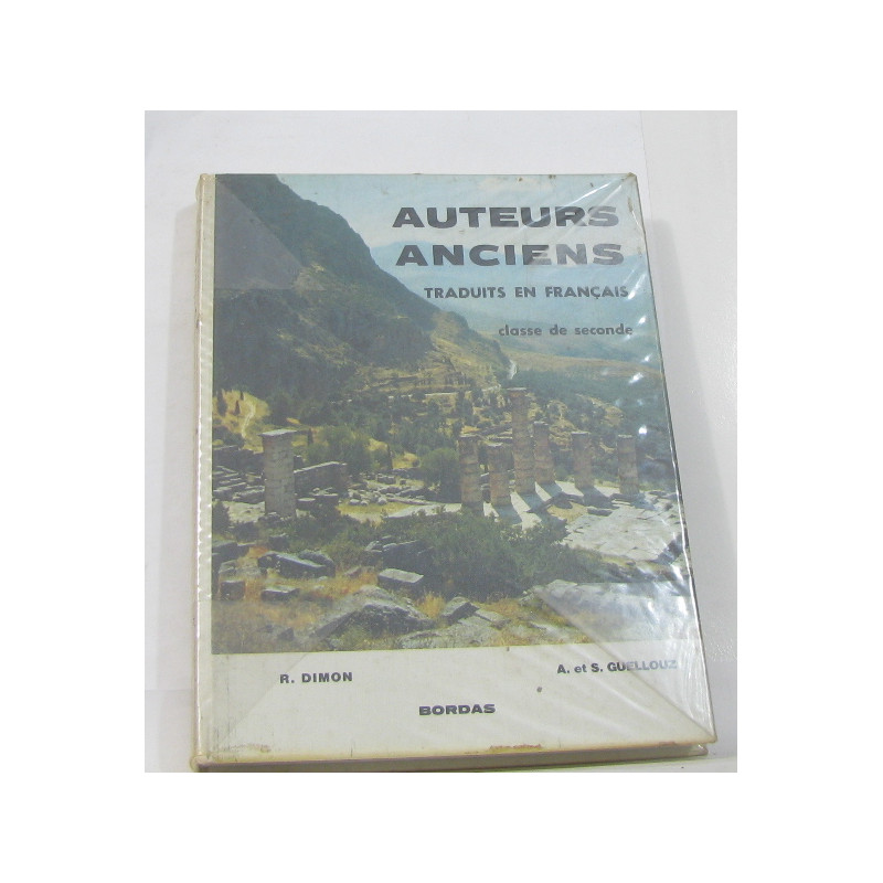 Auteurs anciens classe de seconde