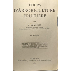 Cours d'arboriculture - 5me édition