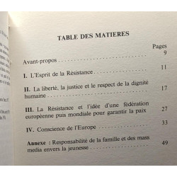 Esprit de la résistance et conscience européenne / Geest van het...