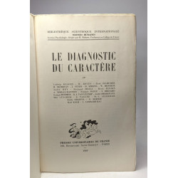 Le diagnostic du caractère / bibliothèque scientifique internationale