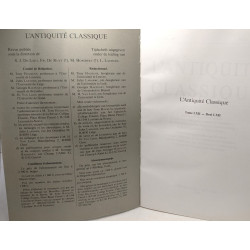 L'Antiquité Classique - TOME LXII 1993 - Télémaque et Les...