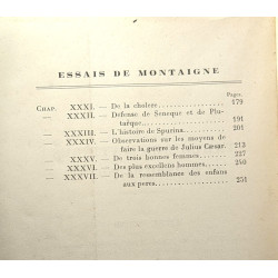 Les essais de Montaigne VOLUME III IV V et VI