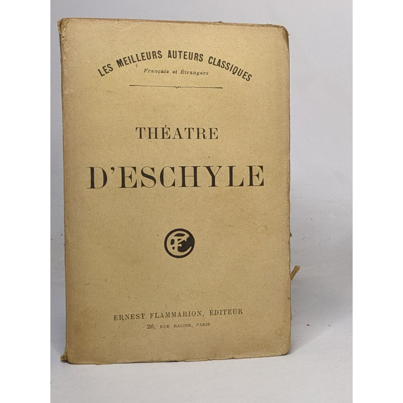 Théatre d'Eschyle