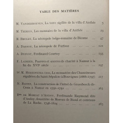 Annales de la société archéologique de Namur - TOME 55 fascicule 2...