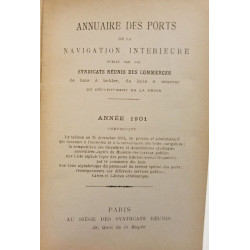 Annuaires des ports de la navigation intérieure - ANNEE 1901