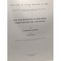 Les inscriptions funéraires chrétiennes de Carthage - II La...