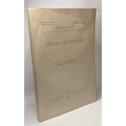 Études pélasgiques / Bibliothèque du Muséon VOLUME 49, Université...