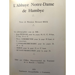 L'abbaye notre-dame de Hambye