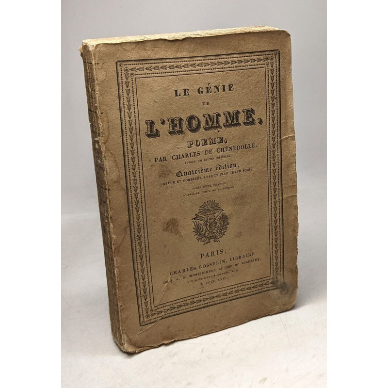 Le génie de l'homme poëme 4e éd