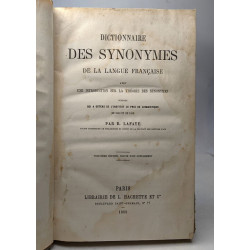 Dictionnaire des synonymes de la langue francaise. Avec une...