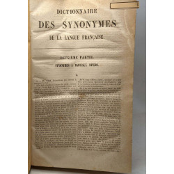 Dictionnaire des synonymes de la langue francaise. Avec une...