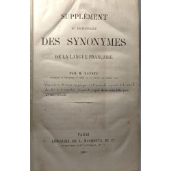 Dictionnaire des synonymes de la langue francaise. Avec une...