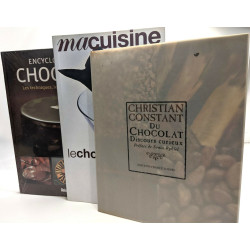 3 livres sur le chocolats. encyclopédie du chocolat (les...