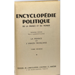 Encyclopédie Politique de la France et du monde 3e édition tome un...