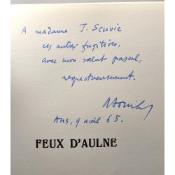 Feux d'Aulne - frontispice de l'auteur - ornements d'A.-Jacqueline...