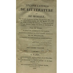 Leçons latines de littérature et de morale - deuxième partie