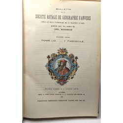 Bulletin de la société royale de géographie d'Anvers - TOME LIV à...