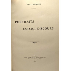 Portraits essais et discours